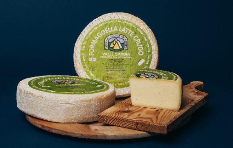 formaggella a latte crudo del caseificio sociale valsabbino