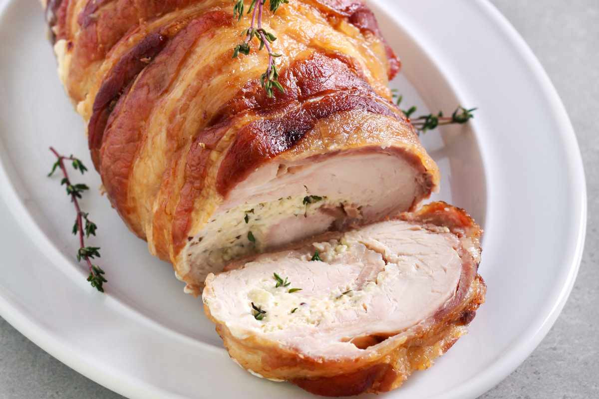 arrosto ripieno bardato con pancetta