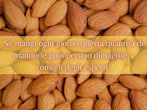 mandorle e scritta