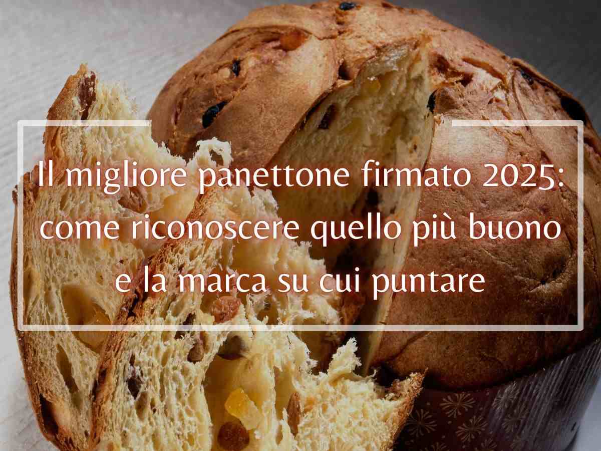 panettone tradizionale e scritta