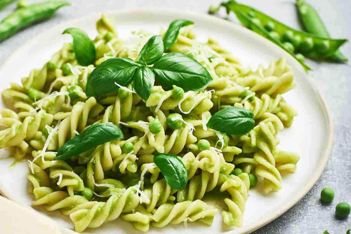 fuslli alla crema di piselli