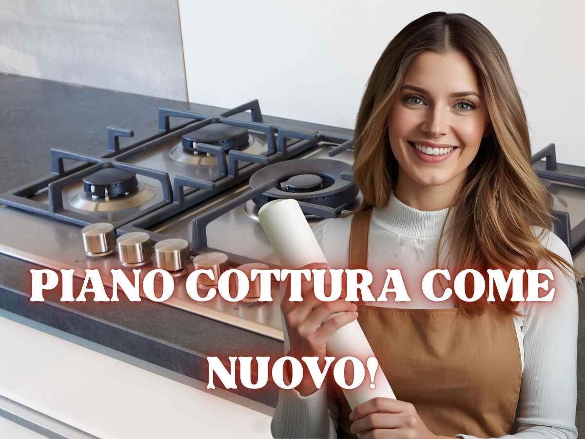 donna con rotolo di carta forno in mano
