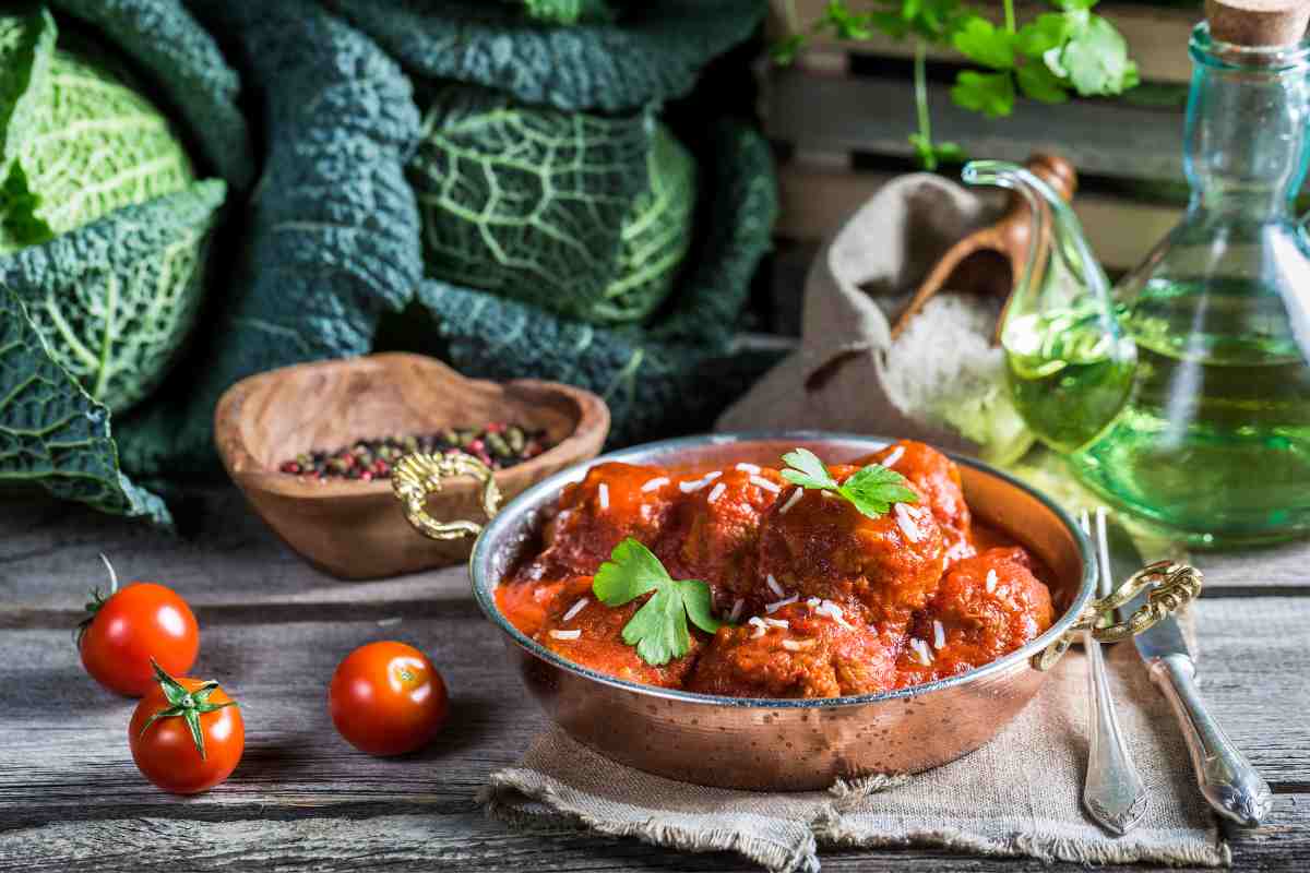 polpette di verza al sugo