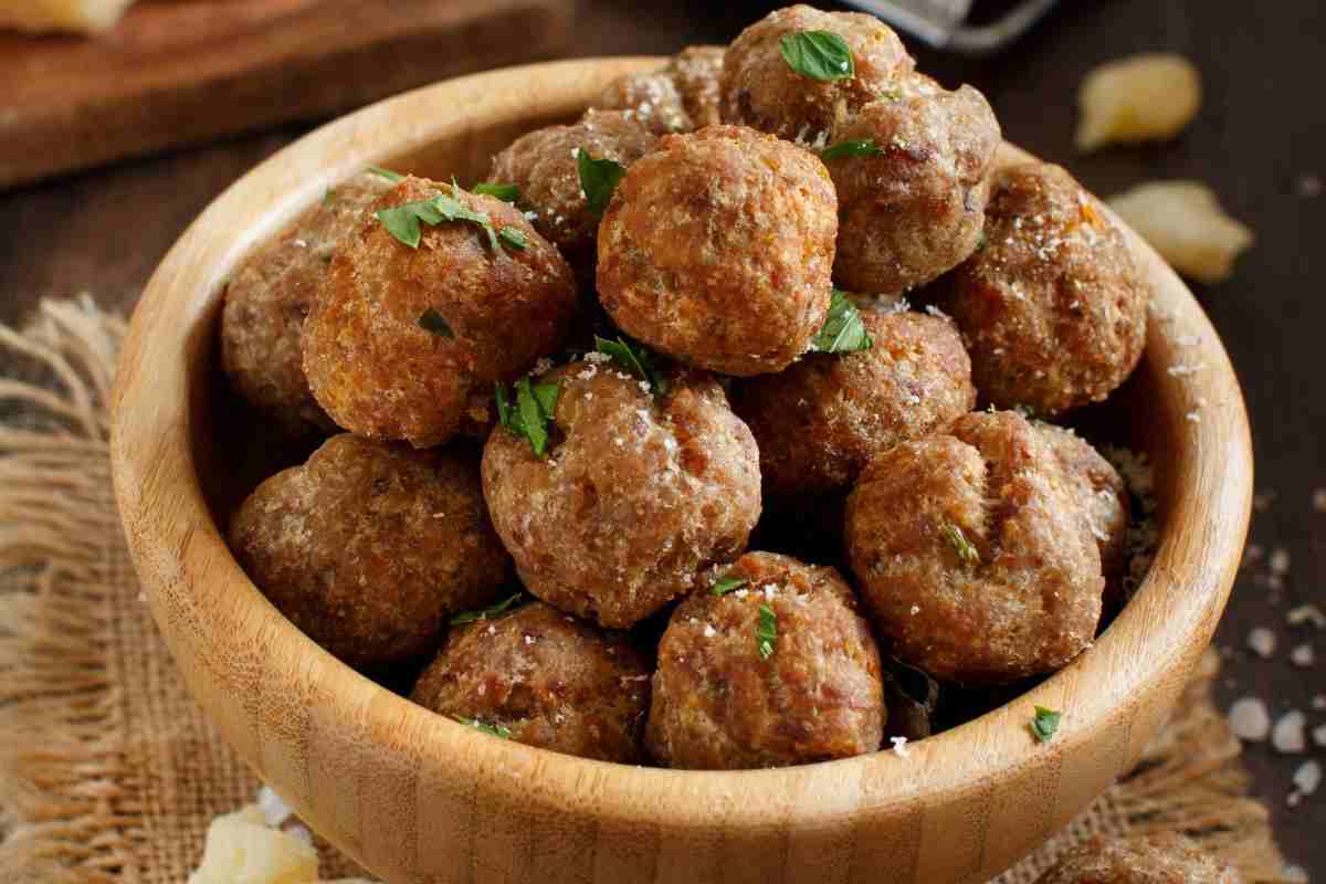 polpettine fritte con prezzemolo