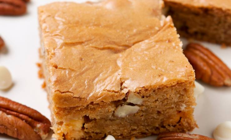 blondie noci e cioccolato bianco