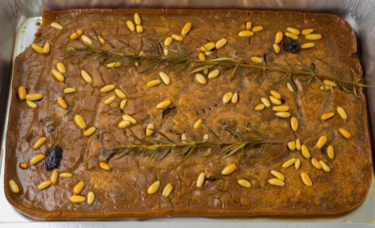 teglia di castagnaccio salato