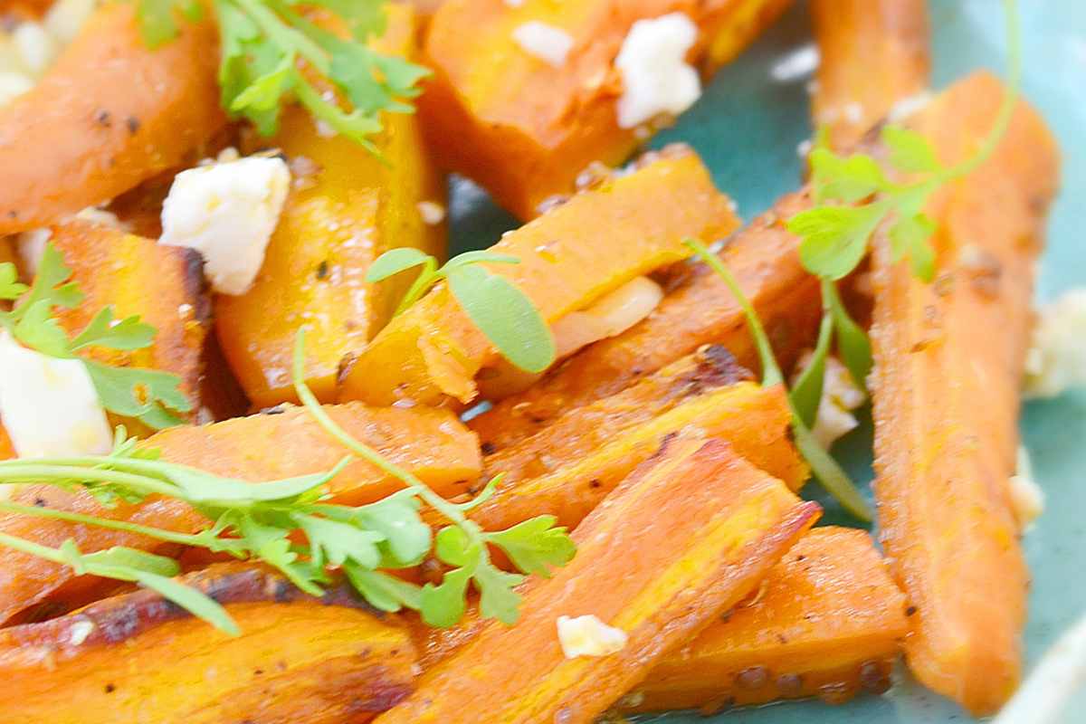 bastoncini di zucca con feta