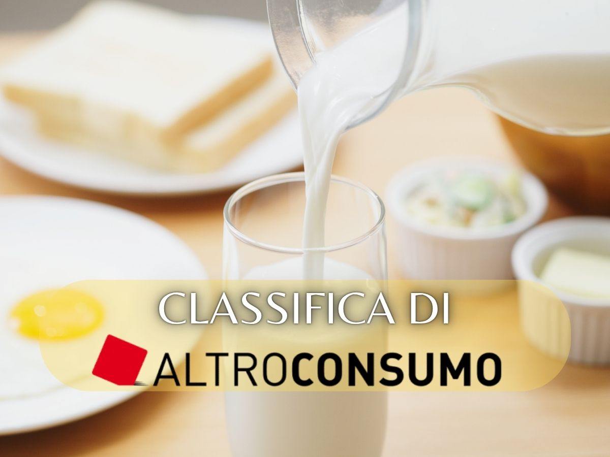 latte versato e logo altroconsumo