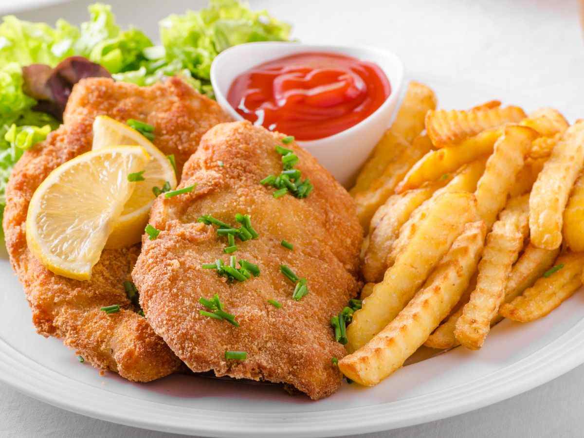 cotolette con patatine