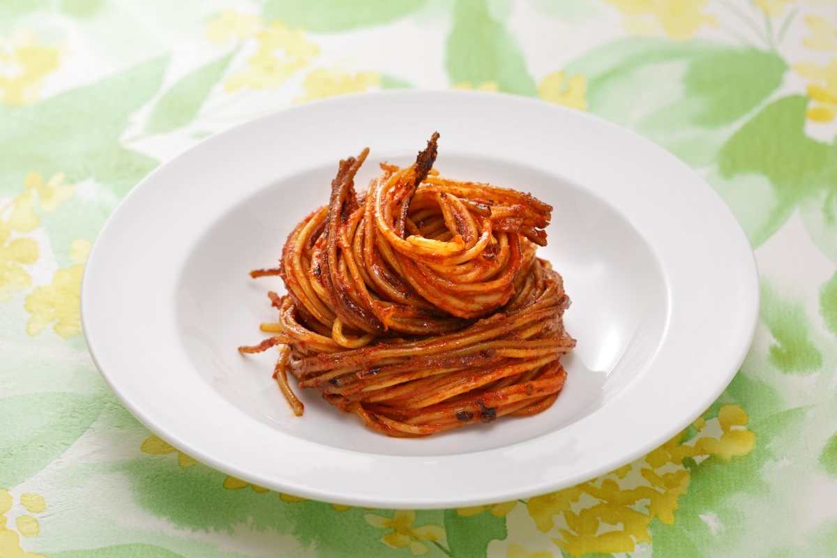piatto di spaghetti all'assassina